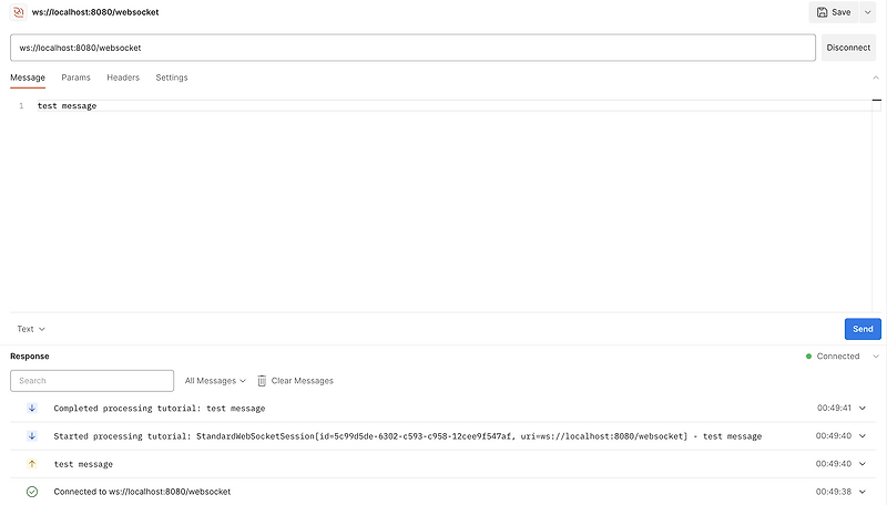 Implementing a Simple WebSocket in Spring Boot screenshot 01