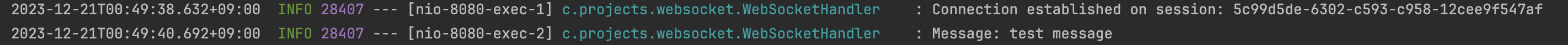 Implementing a Simple WebSocket in Spring Boot screenshot 02